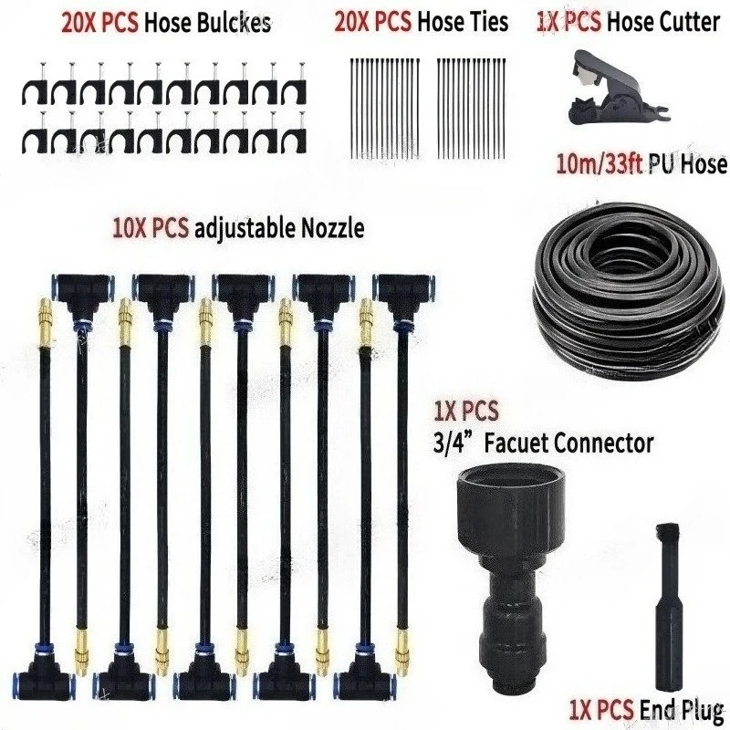 

Wholesale Custom Automatic Drip Irrigation System Kit Auto Watering Kit DIY Garden Watering System with Adjustable Convenient