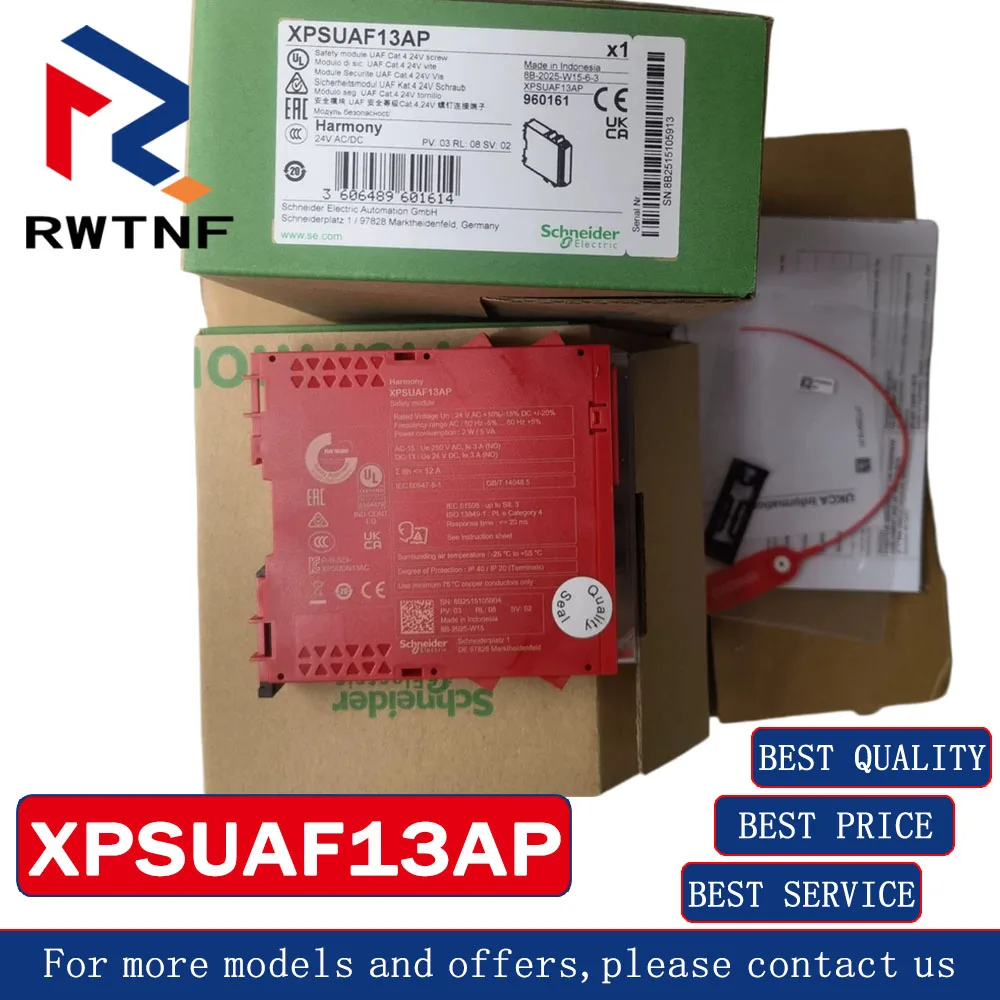

Абсолютно новый оригинальный модуль безопасности Schneider XPSUAF13AP, реле безопасности