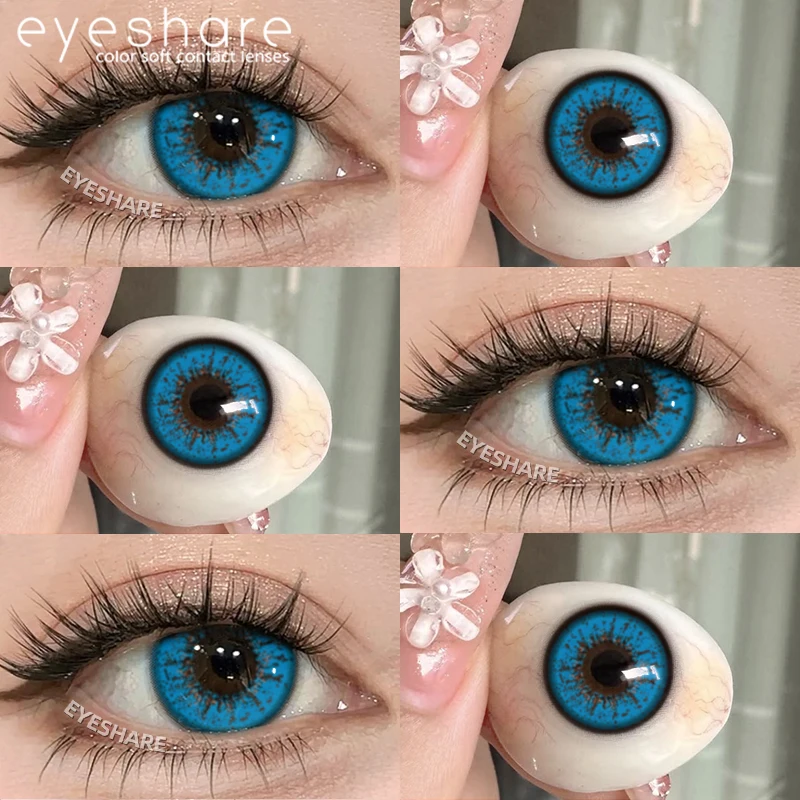 EYESHARE 1 Paar Rote Cosplay-Farbige Kontaktlinsen für Augen Verrücktes Halloween-Make-up Farbige Augenlinsen Anime-Zubehör – Detail 22