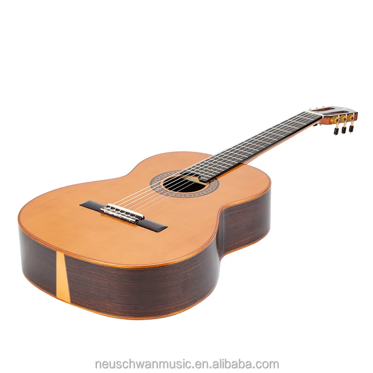 Cedar Top Solid Indian Rosewood With Three Pieces Back And Sides All Solid Handmade Luthier Classical Guitar