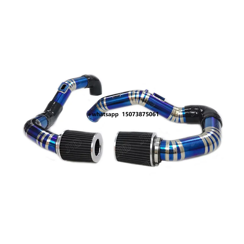 for S55 F80 F8X M3 M4 Titanium Alloy Cold Air Intake System High Flow Upgrade New Front Mount Exhaust Pipe Kit 1.2mm