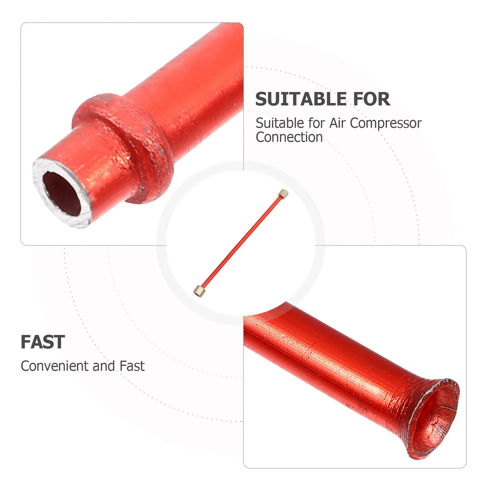 Stabile Durevole Sostituzione Tubo Compressore D'aria Tubo Di Scarico Compressore Raccordi Pneumatici Accessori Parti Tubi Utensili Sigillati