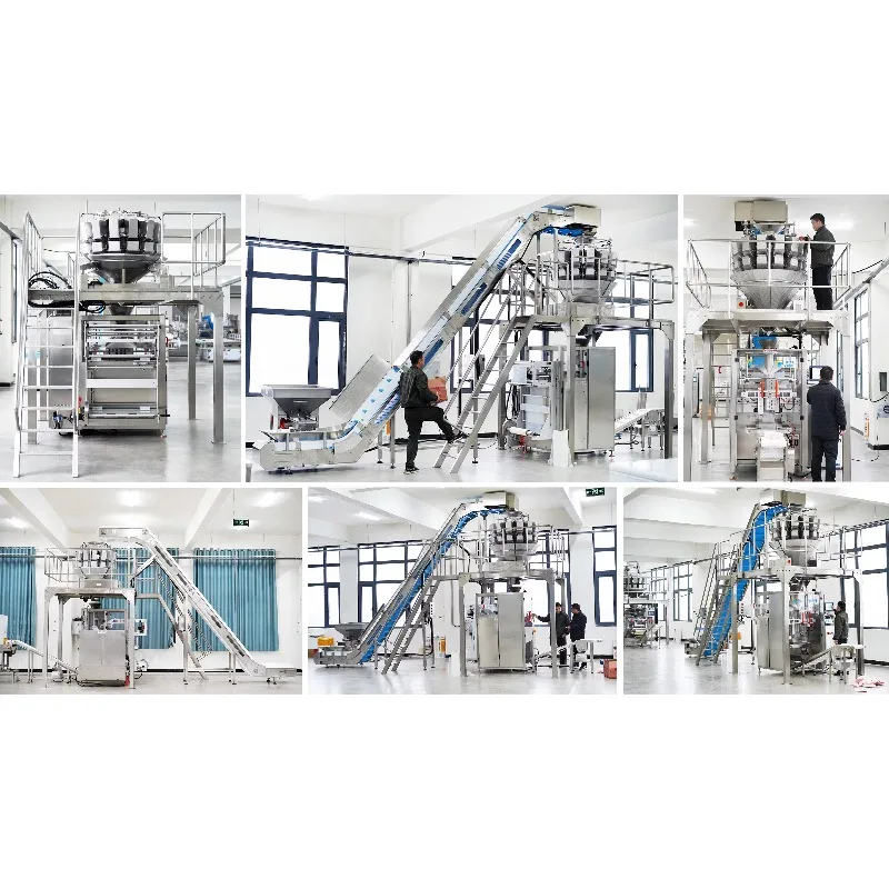 Fully Automatic Multi Function 4 Head Linear Scale 1kg Sugar Nuts Grain Coffee Bean Packing Machine for Continuous Production