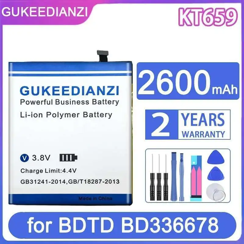

KT659 High Performance Mobile Phone Battery For Bdtd BD336678 2600Mah