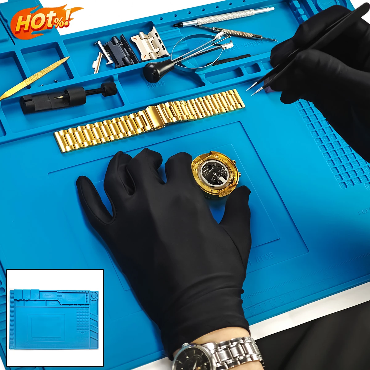 Reparatur-Isoliermatte Hitzebeständige Lötstation Silikon-Lötmatte Arbeitsunterlage Schreibtischplattform Einfügeplatten Reparaturwerkzeug