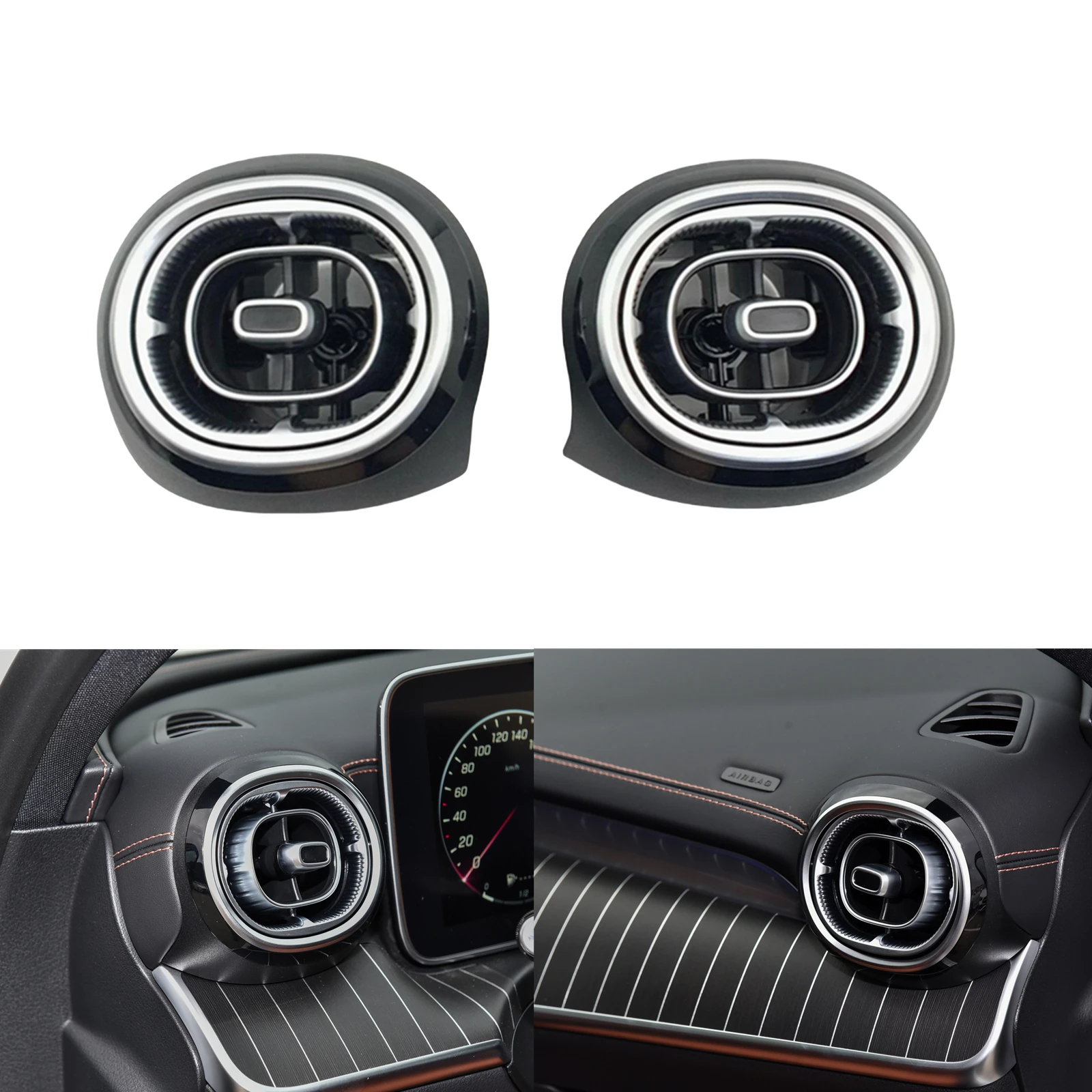 

1 шт., внутренняя панель вентиляционного отверстия кондиционера в сборе для Mercedes Benz C Class W206 2022-2024, роскошная версия