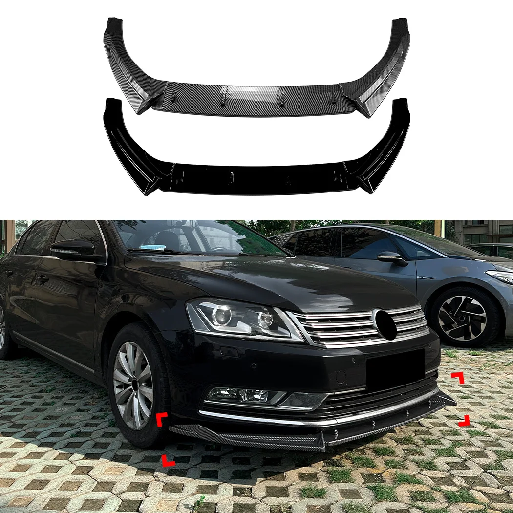 

Car Front Bumper Splitter Lip Diffuser Body Kit Spoiler Guard Cover For Volkswagen Magotan B7 (overseas Passat) Standard version