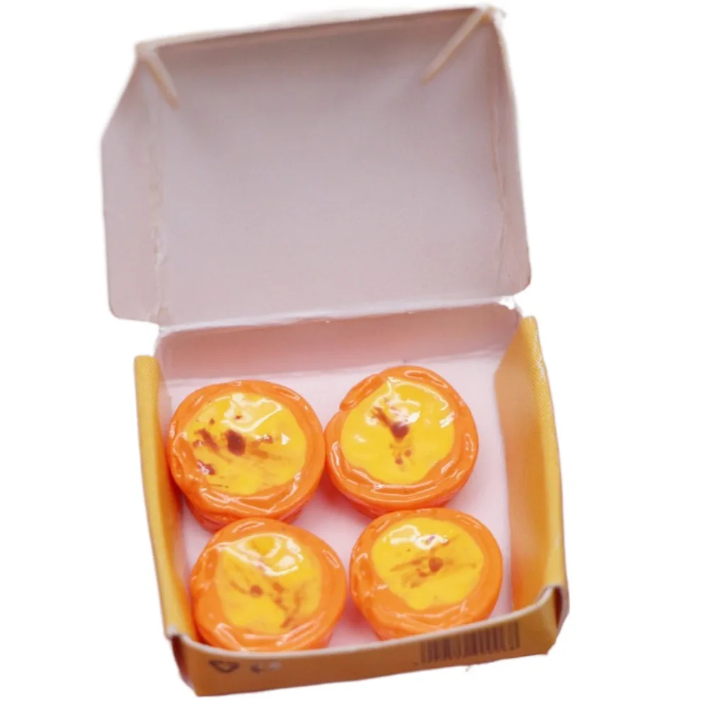

1/12 Dollhouse Mini Dessert Model Portuguese Egg Tart Lollipops Dollhouse Miniature Food Cute Tea Cups Teapot