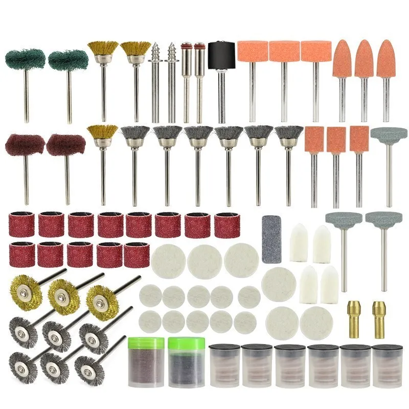 XCAN Abrasive Tools Wire Brush Wheel,Woolen Polish Pad,Sanding Disc Rotary Tool Accessories Set For Dremel Rotary Tools