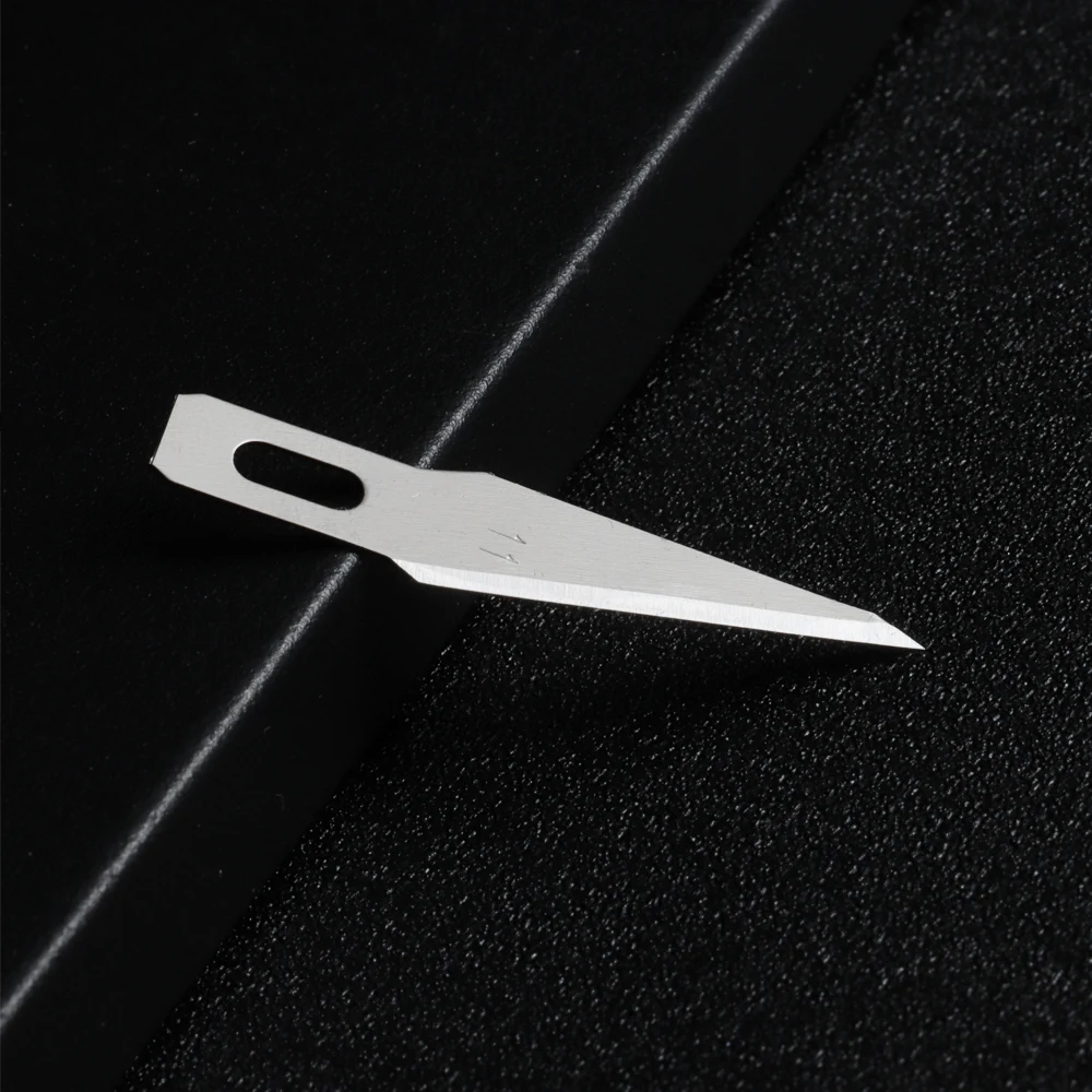 10Pcs Metal Craft Knives Blades Cutter Scalpel Knife Parts Non-Slip Engraving Hand Tools for Mobile Phone PCB Repair Accessories