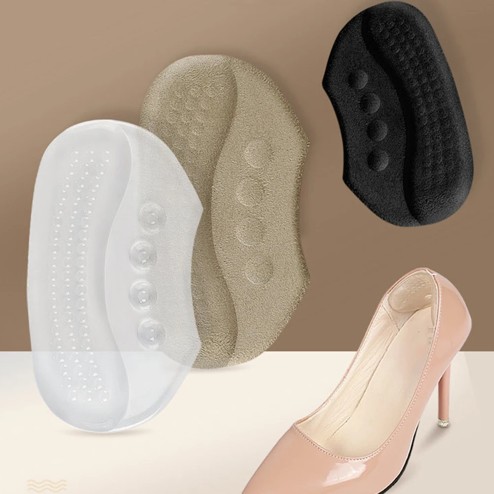 

Breathable Liners Anti-Dropping Flannel Cushion Foot Pad Comfortable Pads Shoe Inserts For High-Heeled Shoes Rear Heel