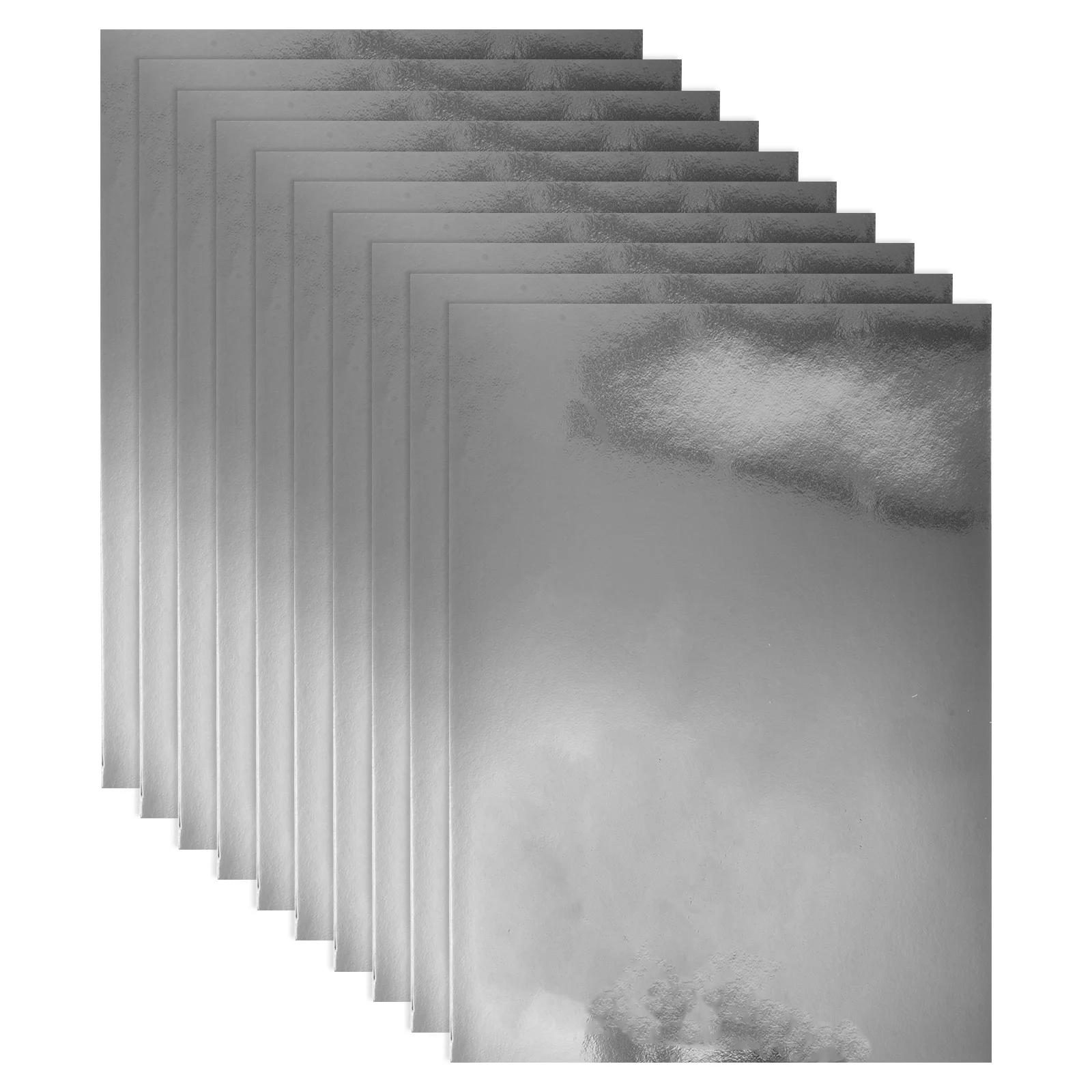 

10 Sheets Handbook Paper Jam Metallic Cardstock Foil Embossed Board Blue Printable Decorative Craft