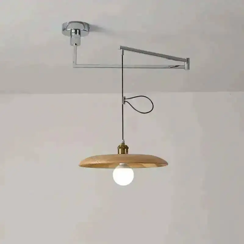 

Nordic Adjustable rocker arm telescopic Chandelier Bedroom Bedside Light Office Hotel Restaurant kitchen Study Reading Lighting