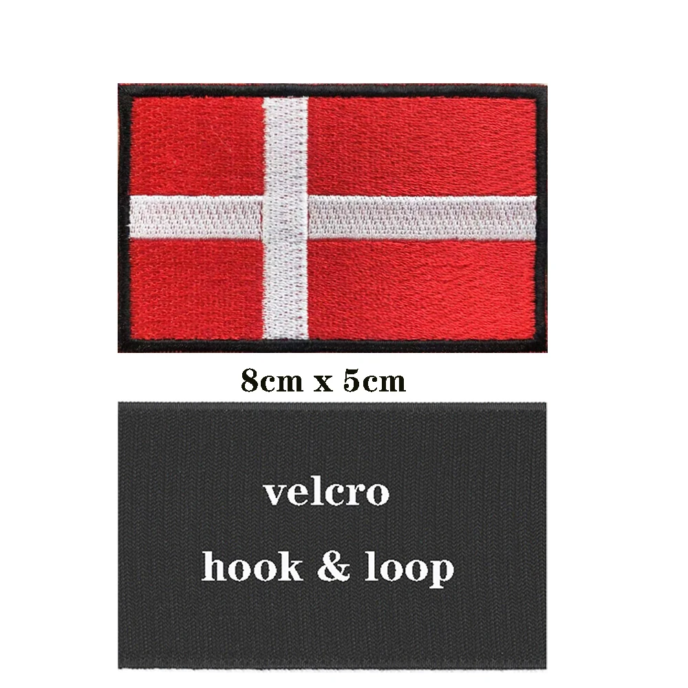 1 STÜCK Dänische Flagge Dänema – Velcro Sew On Bewertung und Preis