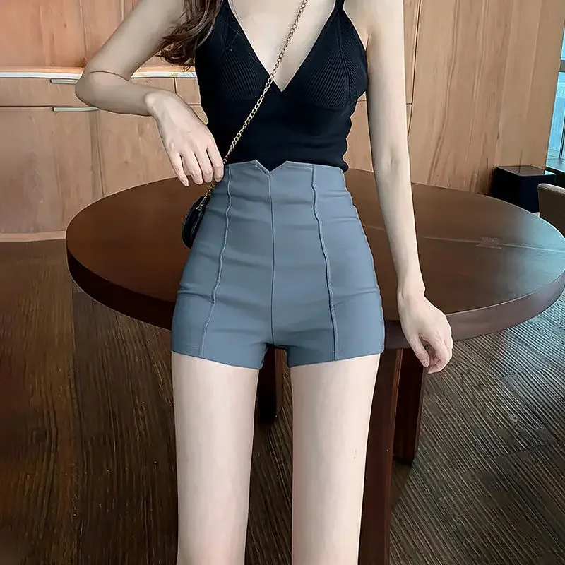 Anzug mit Frau kurze Hosen Booty Skinny Shorts für Frauen hohe Taille eng koreanischen Stil Harajuku Mode japanische 2000er Jorts XL