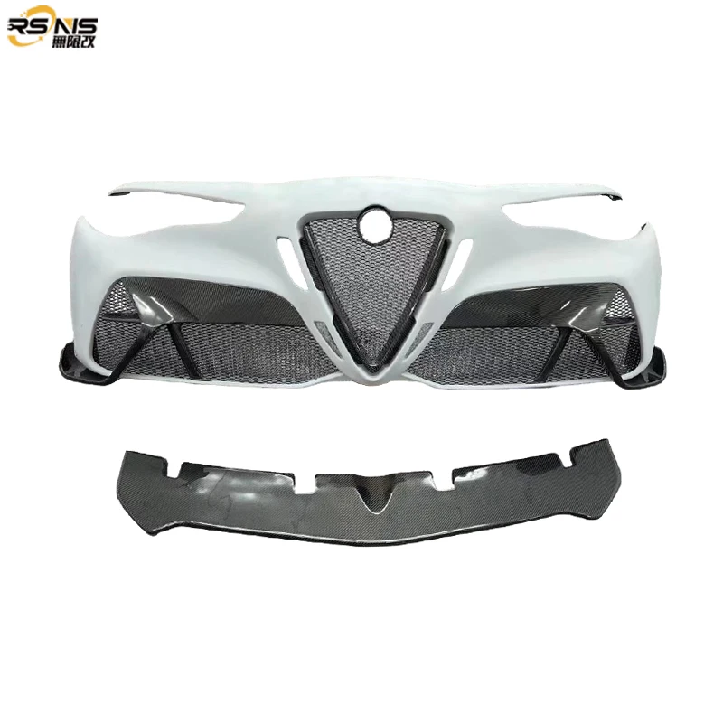 ForPerformance Upgrade Real Carbon Fiber Car Front Bumper For Alfa Romeo Giulia 2016-2023 GTAM Style Body Kit Replacement
