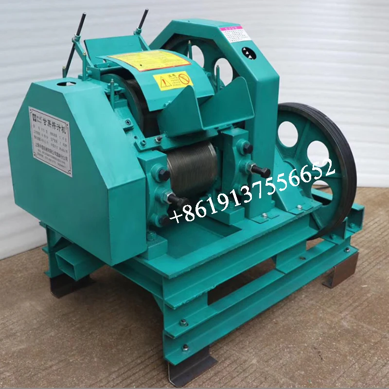 เครื่องทำอ้อยไฟฟ้า380V เครื่องคั้นน้ำแบตเตอรี่เชิงพาณิชย์อุปกรณ์เสี่ยงสแตนเลสการผลิตขนาดใหญ่