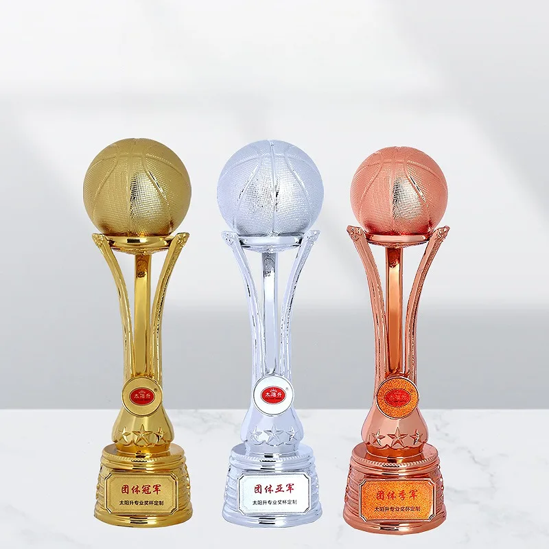 Various ball game trophies School sports games trophy souvenir trophy Football basketball billiards trophy customization