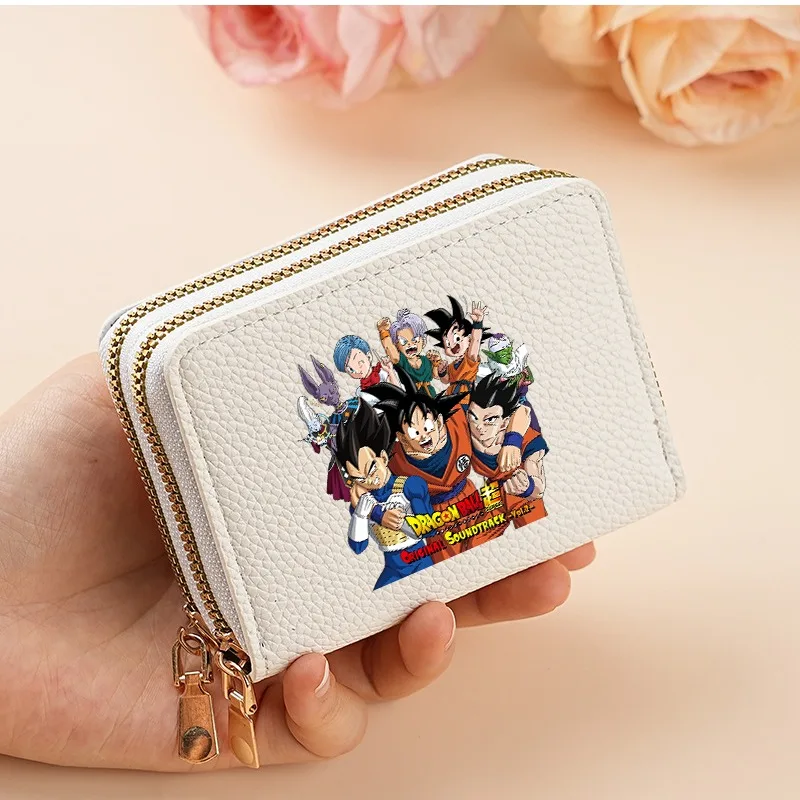 

Кошелек-картхолдер Dragon Ball: милые кошельки с принтом Гоку и мультяшным анимационным рисунком, портативные парные кошельки, женские милые кошельки, подарки