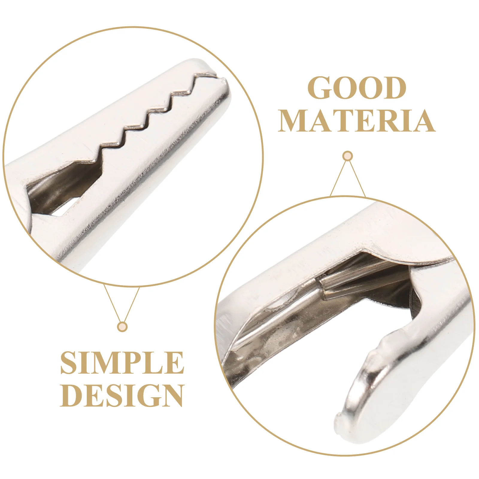 

100Pcs Metal Clamp Professional Testing Alligator Clips Small Size Easy Use Clips for Home Accessories Electric Testing Tools