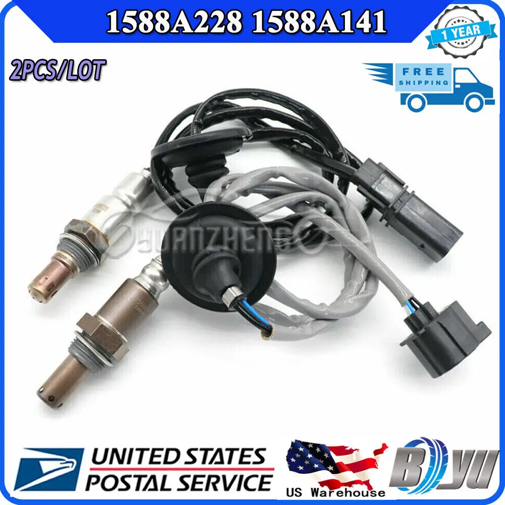 XUAN Front Rear Air Fuel Ratio Lambda Oxygen Sensor 1588A228 1588A141 for Mitsubishi Lancer Outlander Sport RVR 2.0L 2.4L 08-15