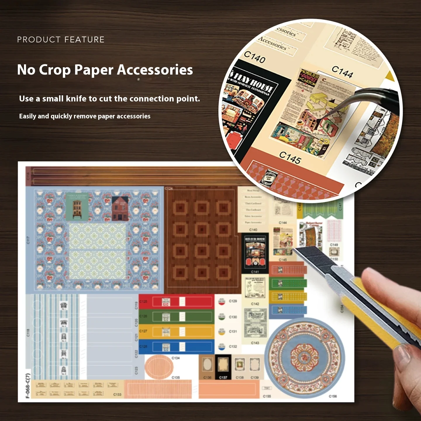 Handmade DIY hut assembly toys, miniature birthday gifts