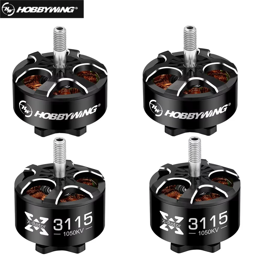 4pcs Hobbywing XRotor 3115 900KV 1050KV 3110 900KV 1150KV 6S Brushless Motor for FPV Freestyle 9inch 10inch Long Range RC Drone