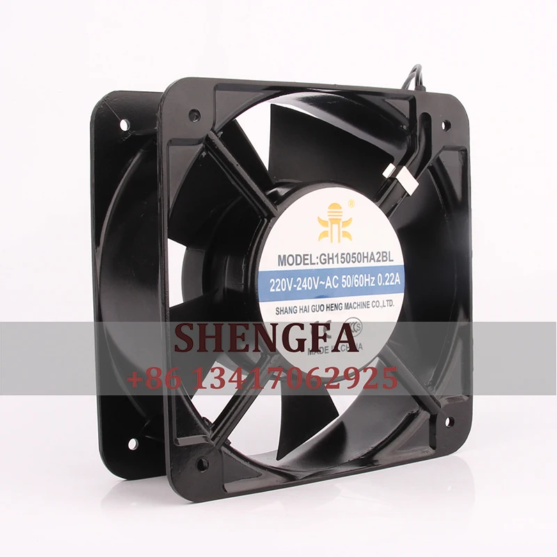 Case Fan muslimah 150*150*50mm 220V-240V 0.22A 50/60Hz ventola di raffreddamento a flusso assiale con cuscinetti a sfera