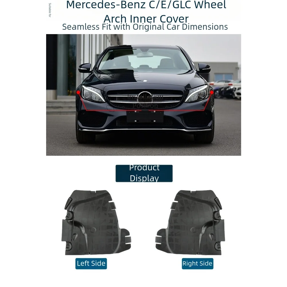 1pcs Fender Inner Lining Cover FOR Mercedes C-Class W205 (15-21 Years) FOR Mercedes E-Class W210 (2002 Years And Earlier)