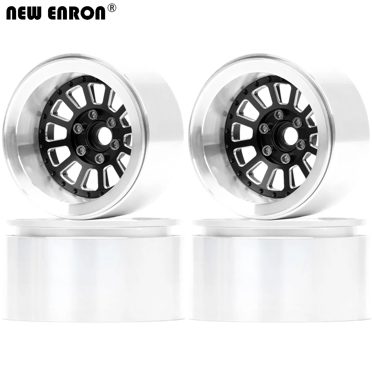 Legierung CNC -10MM Offset Felge 2,2" für RC Auto 12mm Hex Crawler Reifen 1/10 Axial SCX10 II 90046 TRAXXAS TRX4 TRX6 KM