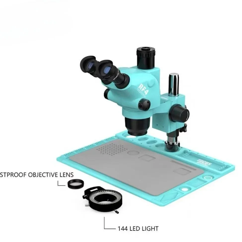 RF4 High    Mobile Phone Main Board Repair High Definition Microscope 7-50X Double Arm Continuous Zoom