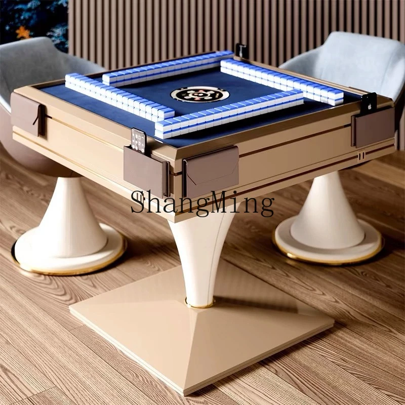 

SM automatic intelligent mahjong machine light luxury high-end chess and card room home silent mahjong table