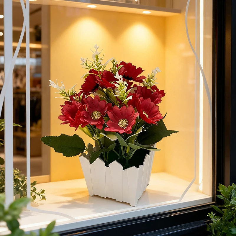 Simulated Chrysanthemum Potted - Bonsai Garden Entrance recension och pris