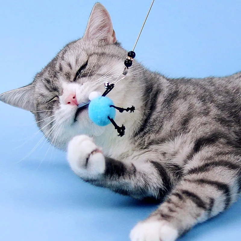 Varita interactiva con mariposa para gatos - imagen 3