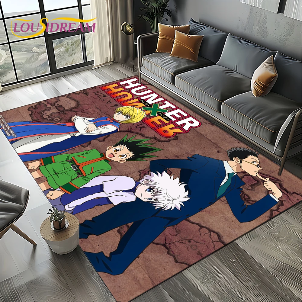 Hxhアニメハンター × ハンター漫画カーペット、リビングルーム用ベッド