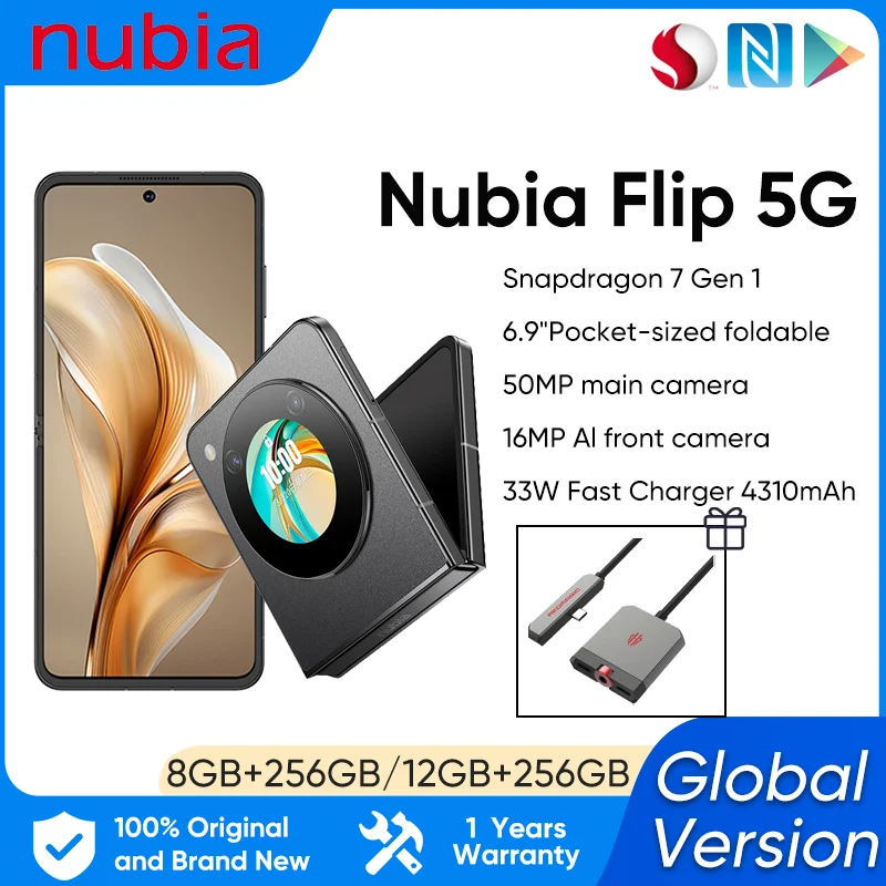 Global Version ZTE Nubia Flip 5G smartphone android 5g 6.9