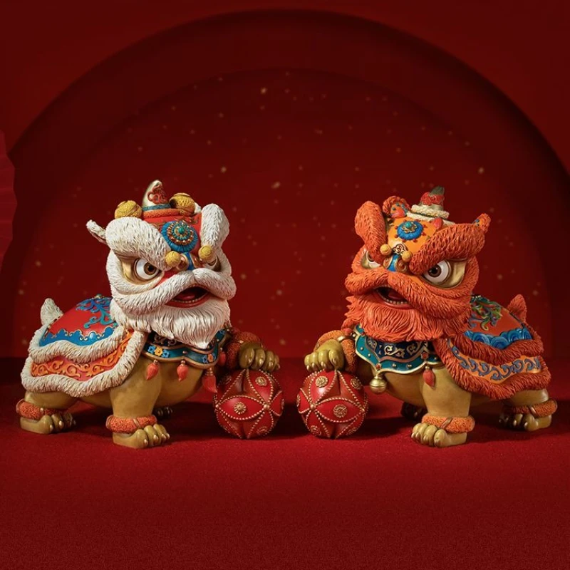 

Living room entrance copper lion ornament home decoration crafts