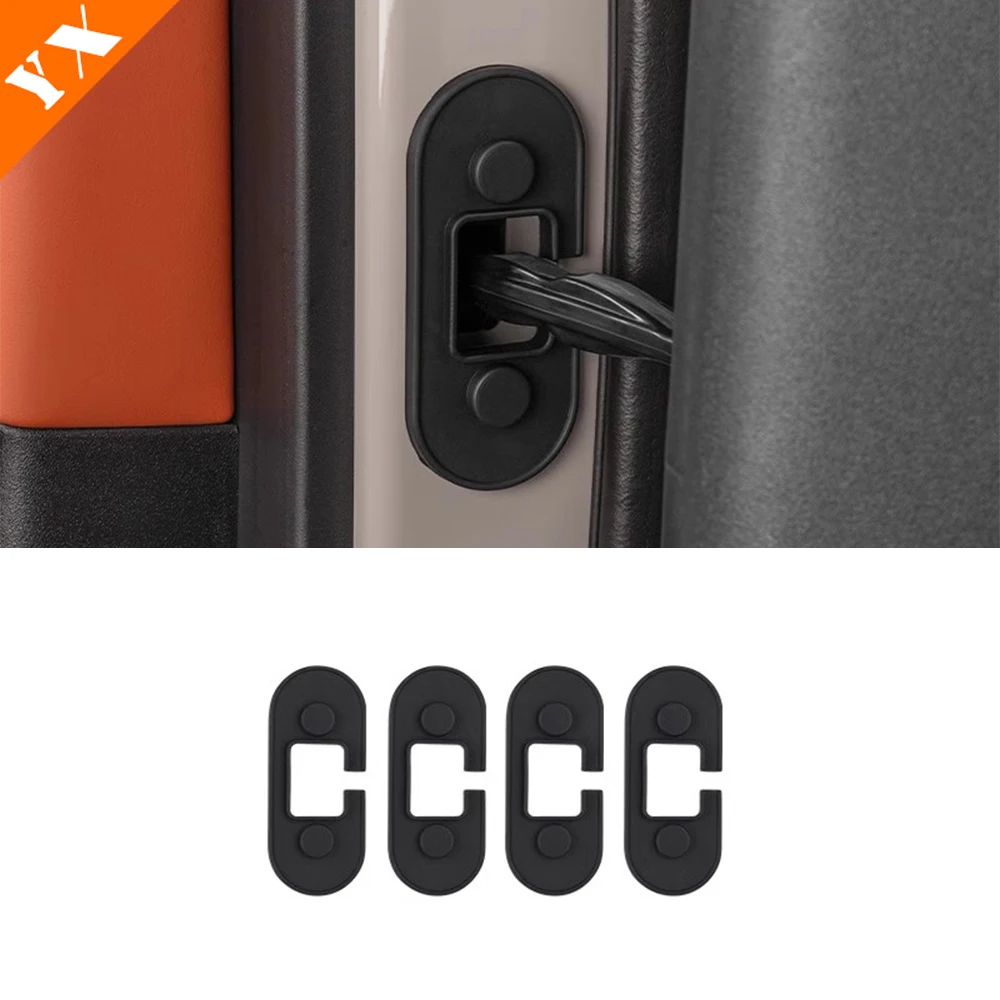 

For Li Xiang L6 Accessories 2024 2025 Silicone Door Limiter, Door Lock Cover, Waterproof, Rust Proof, Shock-Absorbing Pad