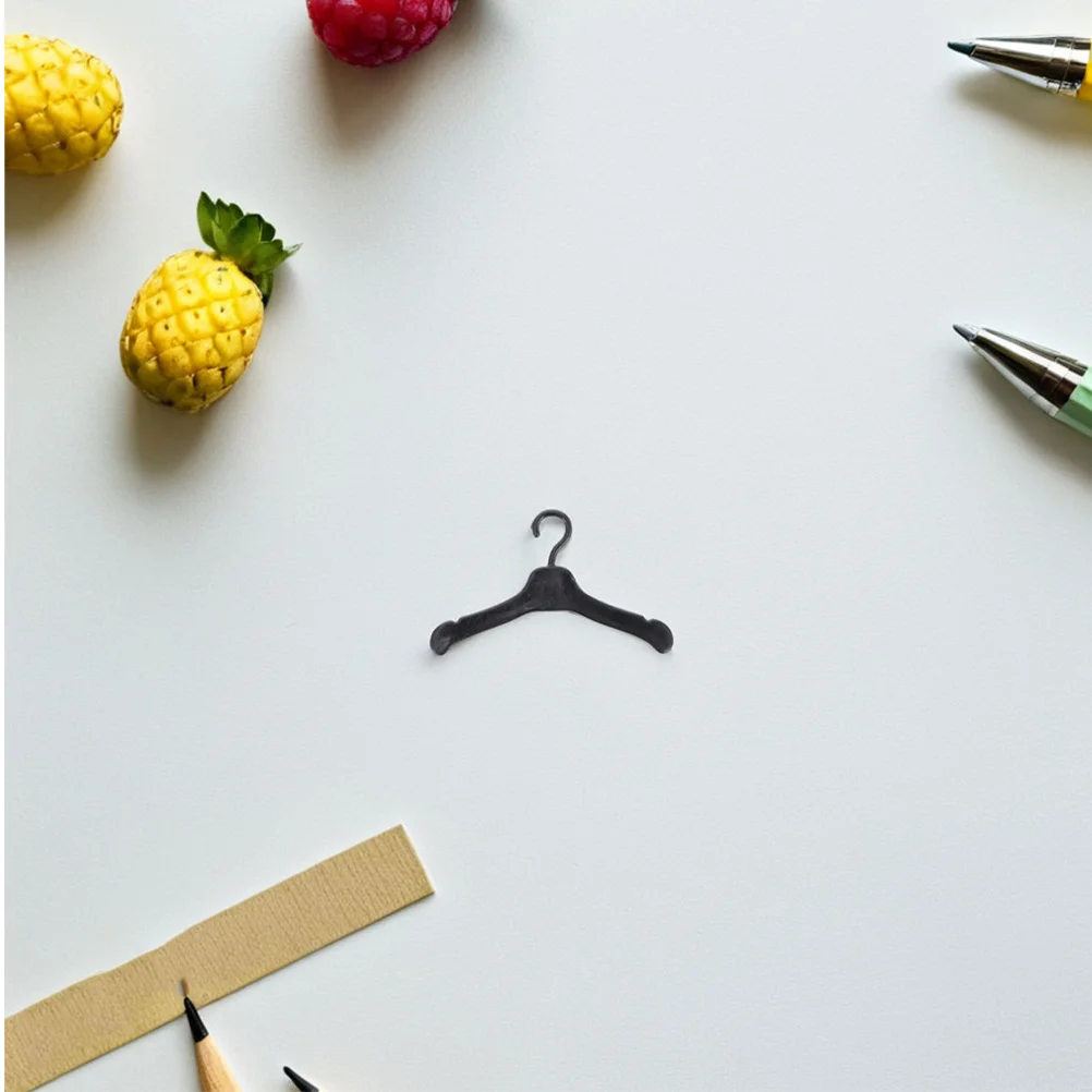 80 grucce per guardaroba in miniatura in plastica, organizer per vestiti, espositore, collezione di accessori per riporre abiti