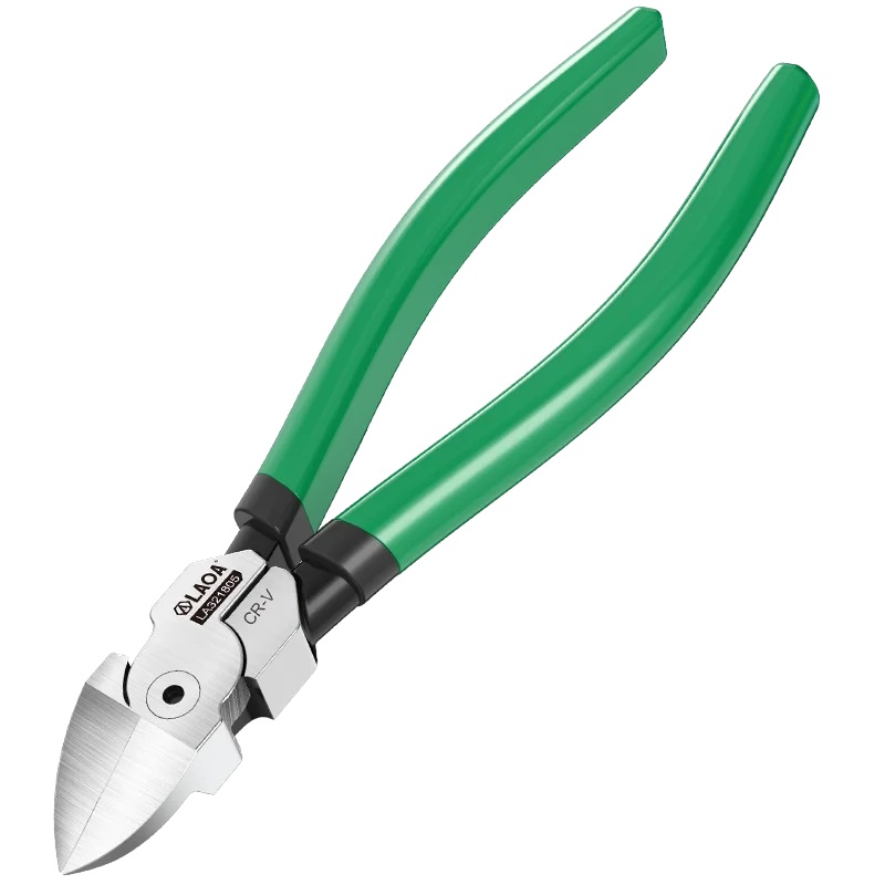 

LAOA Plastic Pliers Eccentric Industrial Plastic Nippers Cr- V Steel Side Cutter Model DIY Tool LA32180 Series