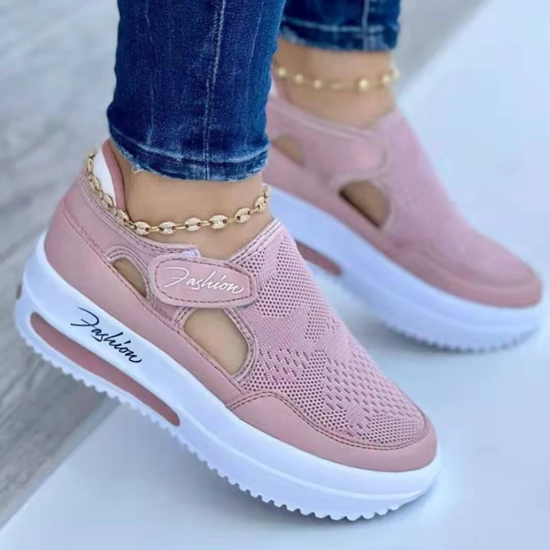 

Fashion Women's Vulcanized Shoes High-quality Height Increasing Flat Shoes 2025 Walking Blatform Plus Zapatillas Mujer Sneakers