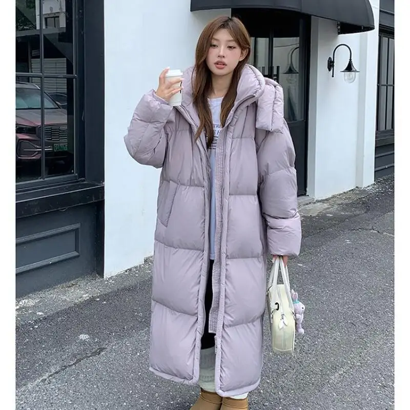 

Women's Padded Jacket Pork Rib Cotton Clothing Winter Versatile Short Thick Puff Bread Daily Wear Long Over Knee Cotton Jacket
