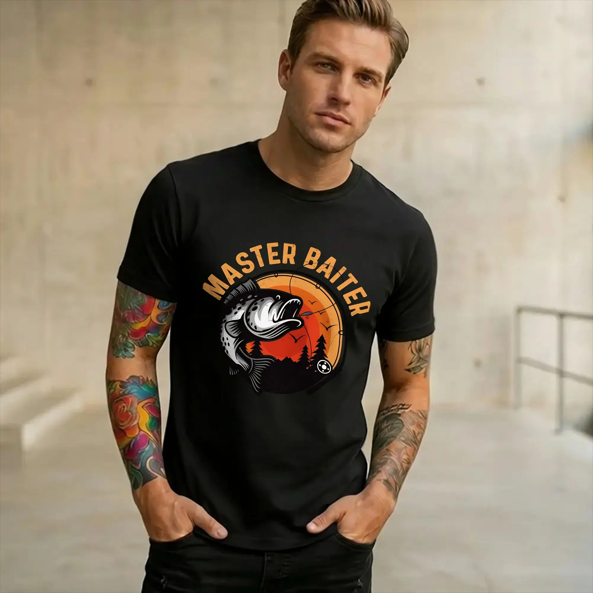 Master Baiter Funny Fishing  Accessories Men Women T Shirt 100% Cotton Tee New Arrival  Tops T-shirt