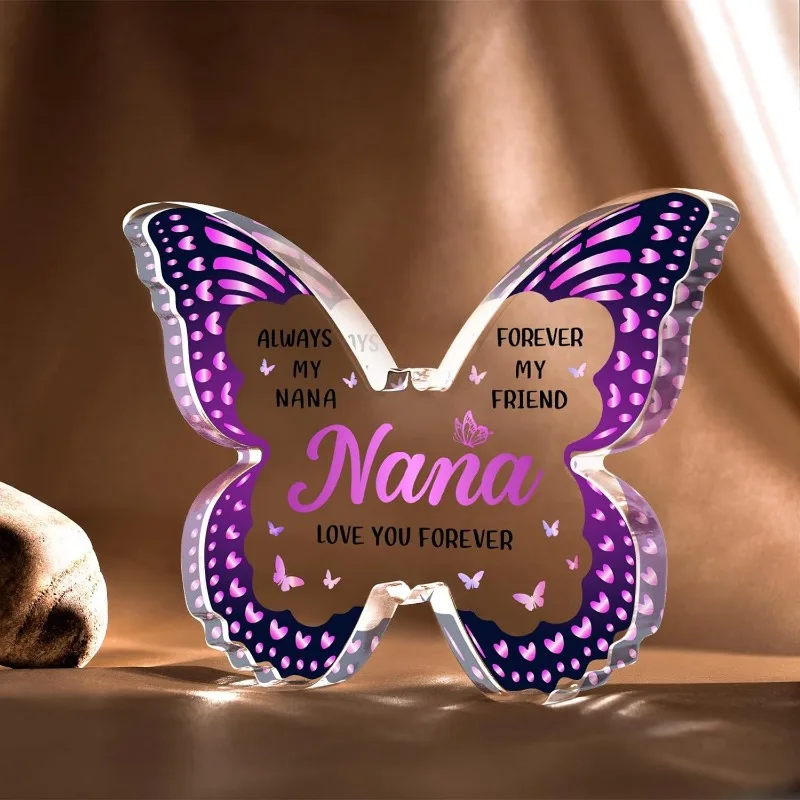 هدايا نانا من الأحفاد - لوحات أكريليك على شكل فراشة. عيد الميلاد، عيد الحب، عيد الأم، عيد الميلاد، عيد الشكر من الأجداد.