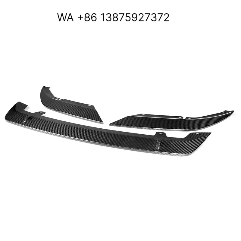 Wmwmnu ST Style Carbon Fiber Front Bumper Chin Lip Spoiler for F90 M5 LCI 2021 Up - view 3