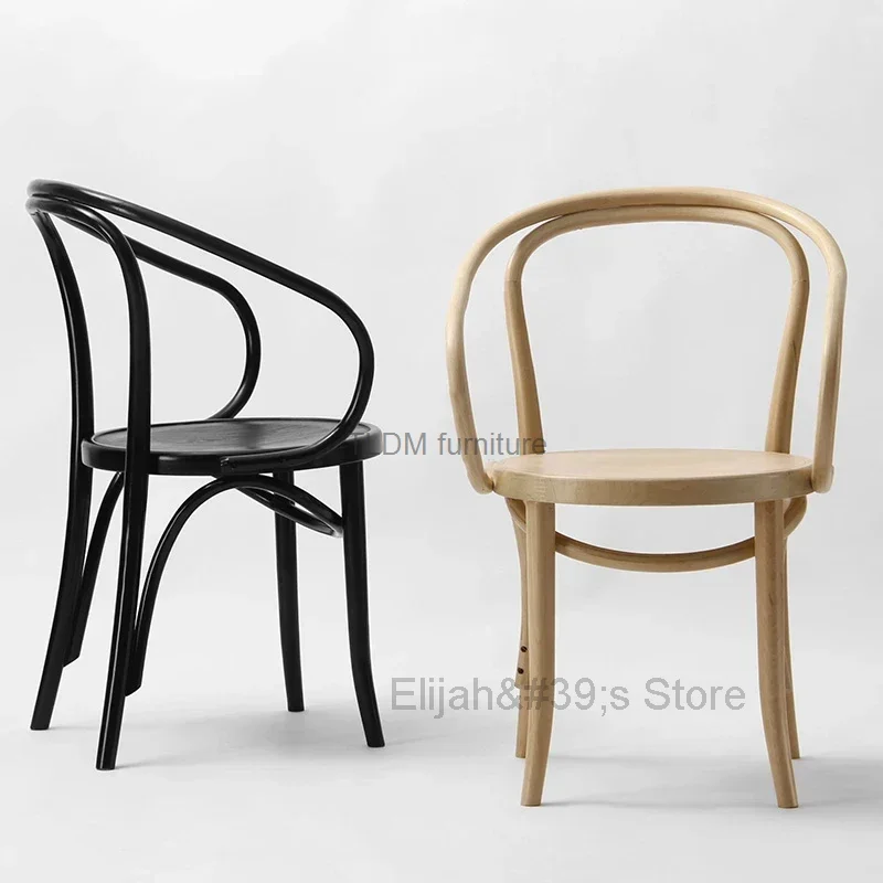 Nordic Solid Wood Dining Chairs Simple Kitchen Furniture Modern Household Rattan Dining Chair Restaurant Hotel Designer Chair