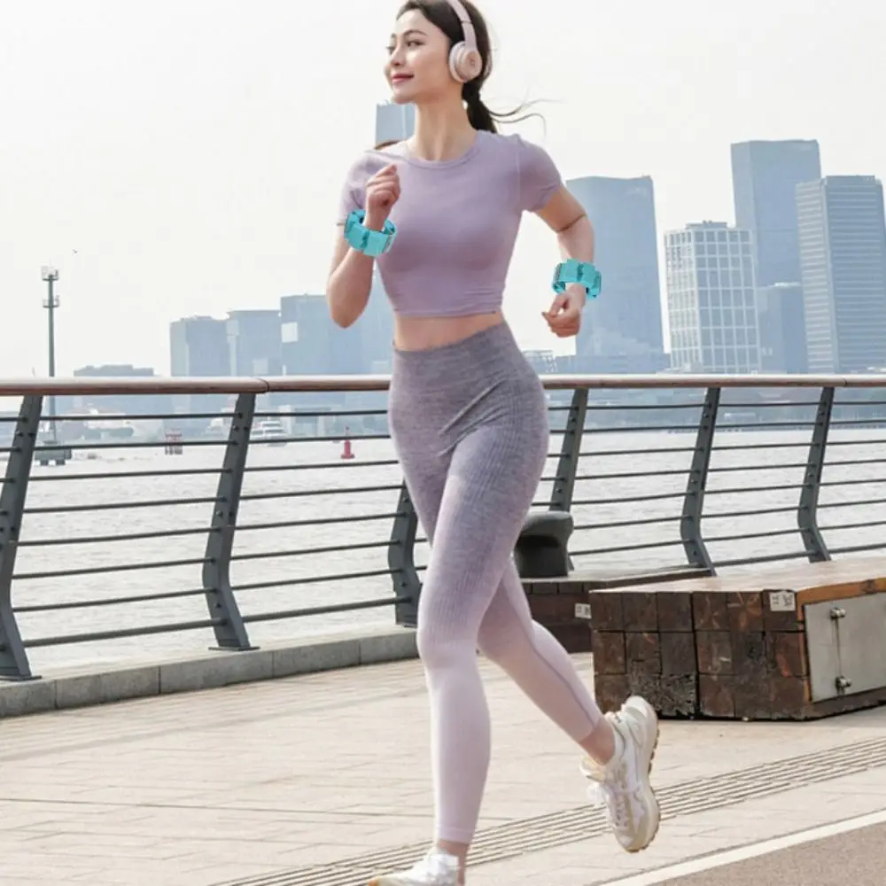 

Регулируемый утяжеляющий браслет для запястья из силикона, водонепроницаемый, универсальный, для йоги и фитнеса