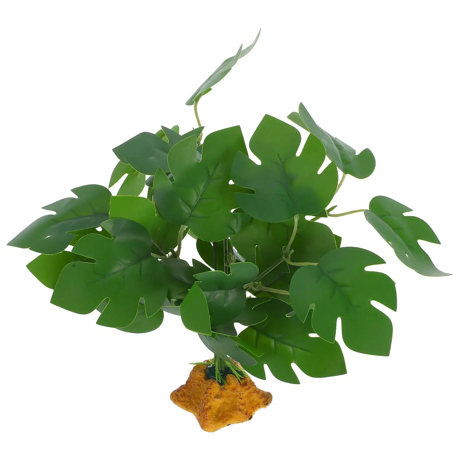 

Artificial Plant Decoration Fish Tank Plants High Realism Safe Material Durable Decor Reptile HabitatAquarium Plastic
