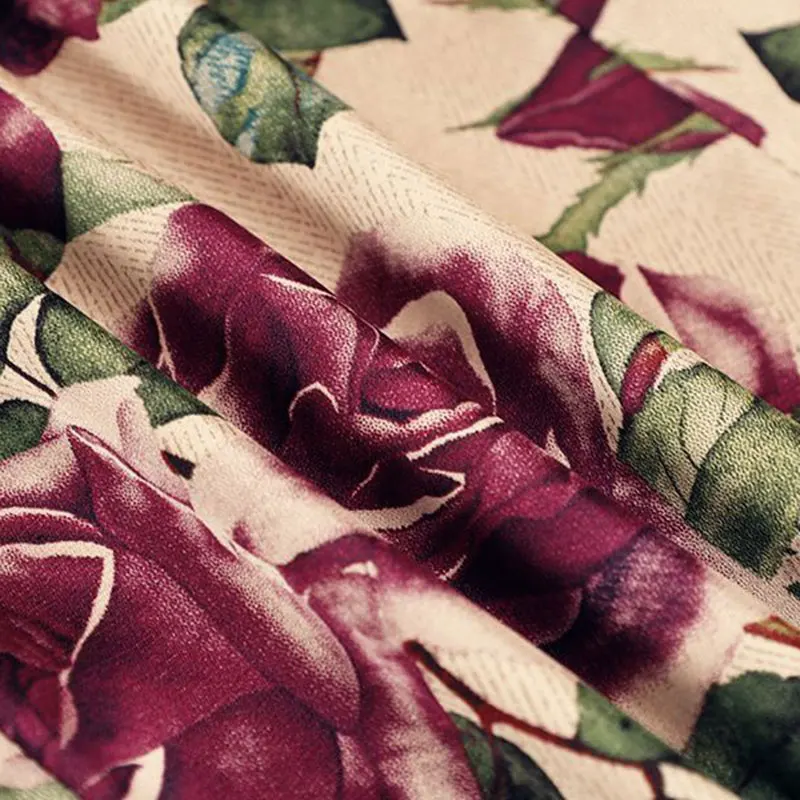 Saia longa de meia-panturrilha com estampa floral feminina, saia A chique, cintura alta, trompete, roxo, rosa, roupas da moda