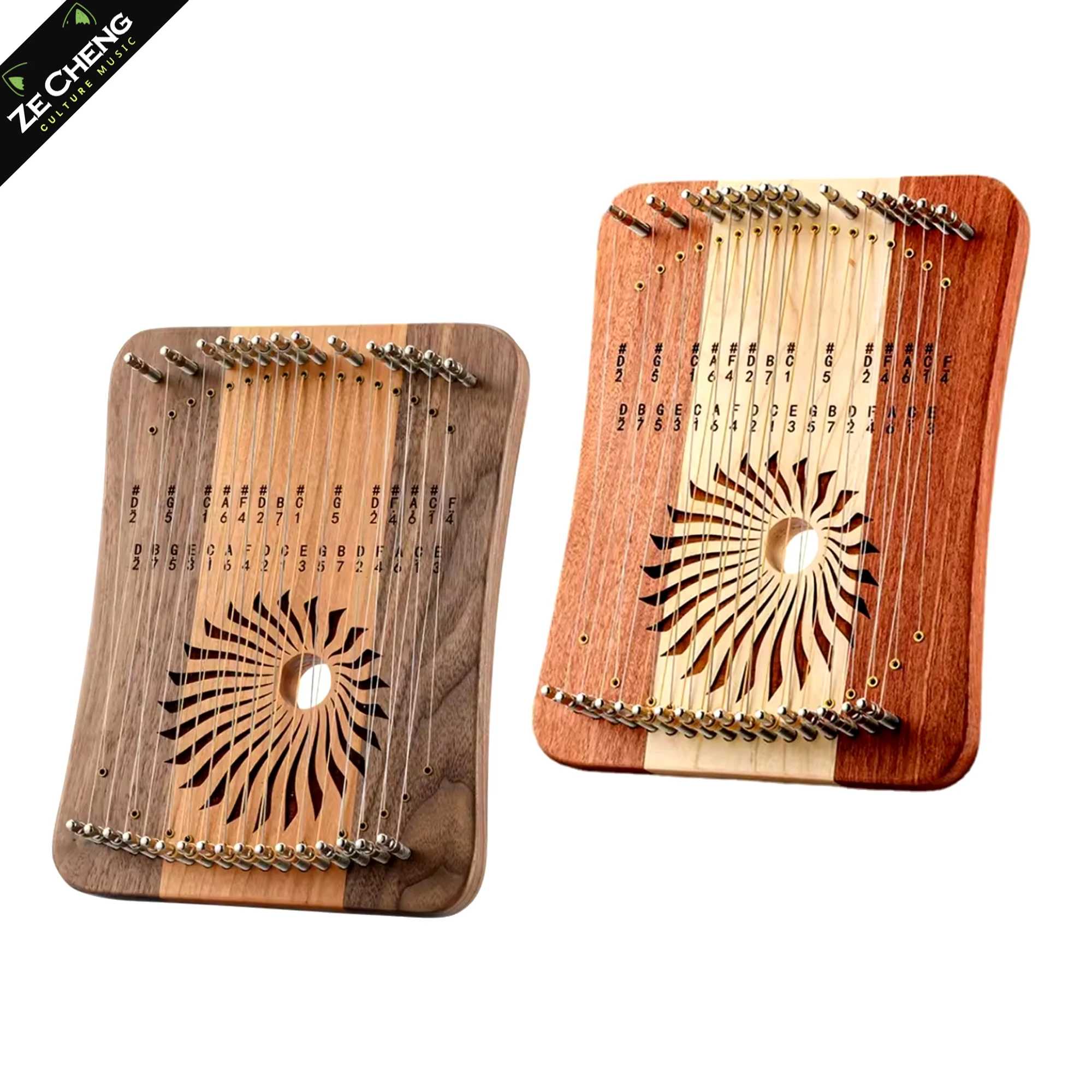 

31 Strings Mini Thumb Kalyre 17 Kalimba Strings Finger Harp Wood Creative Finger Lyre Beginner Musical Instrument